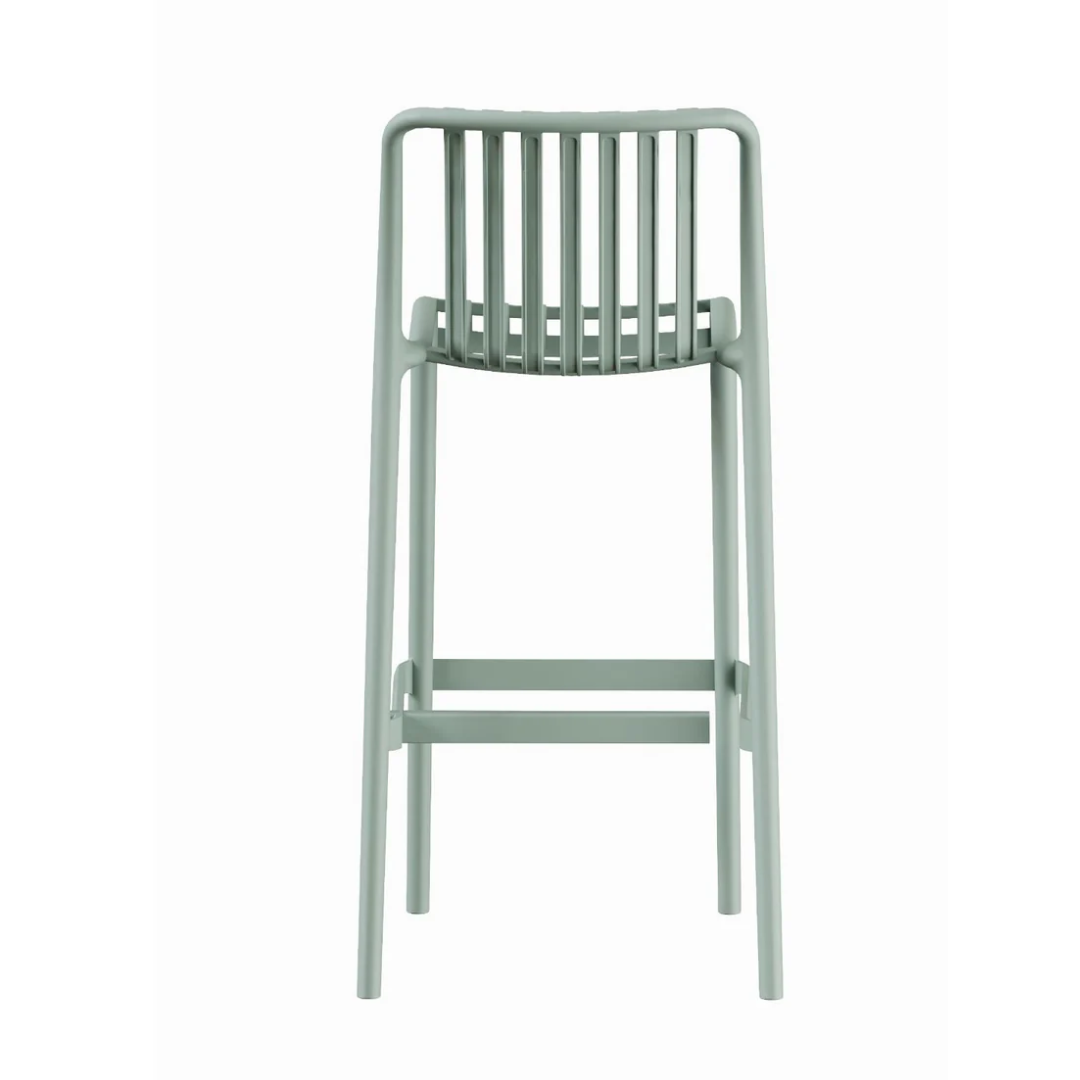 Piso Taburete Silla alta bar cocina Magnus 65cm verde
