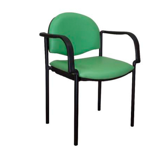 Silla visita 850 con brazos curvos