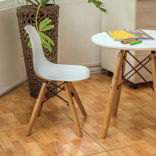 Silla para niños color blanco