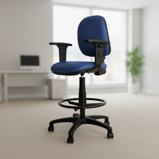 Silla cajero Roby brazos regulables tapiz lana