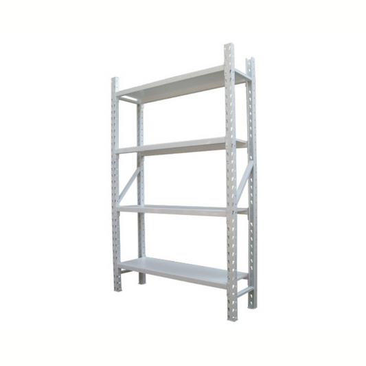 Estante metálico color blanco 30cms de fondo