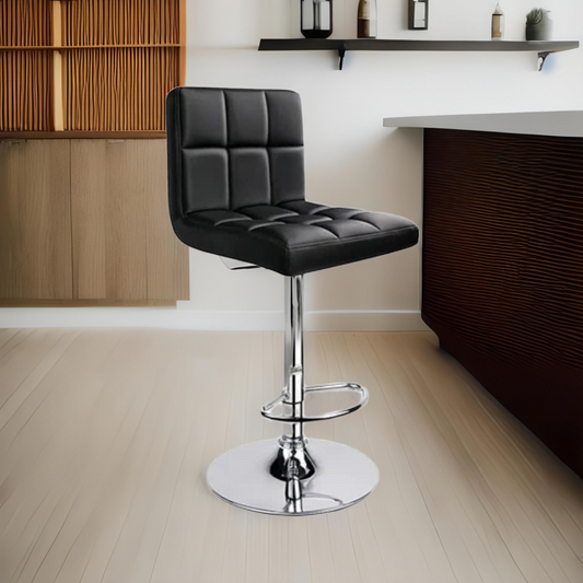 Taburete ajustable con respaldo