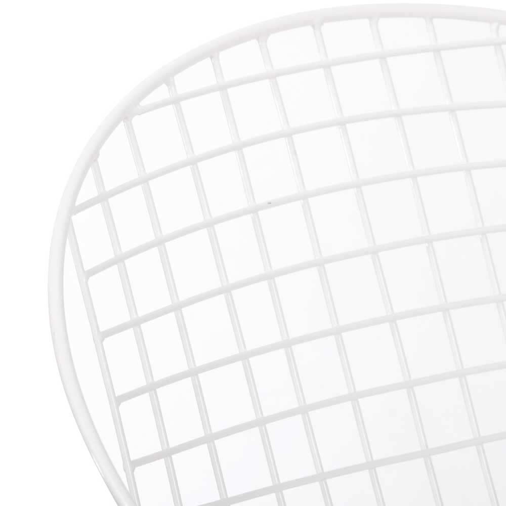 Silla nordico blanco estilo rejilla