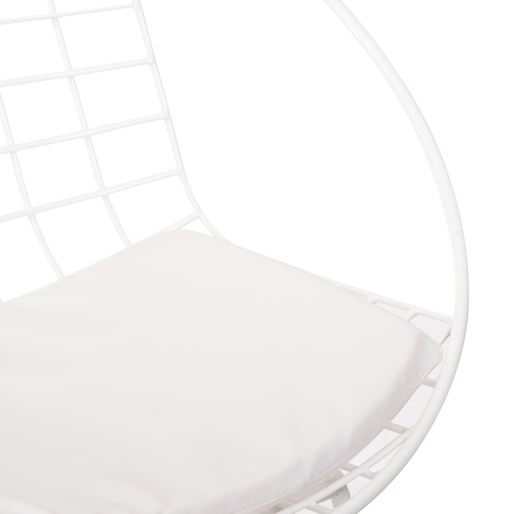Silla nordico blanco estilo rejilla