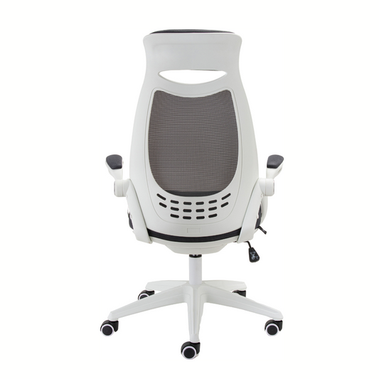 Silla de oficina Versalles blanco/gris oscuro