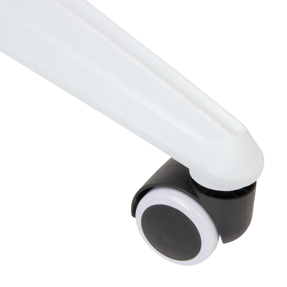 Silla de oficina Versalles blanco/gris oscuro