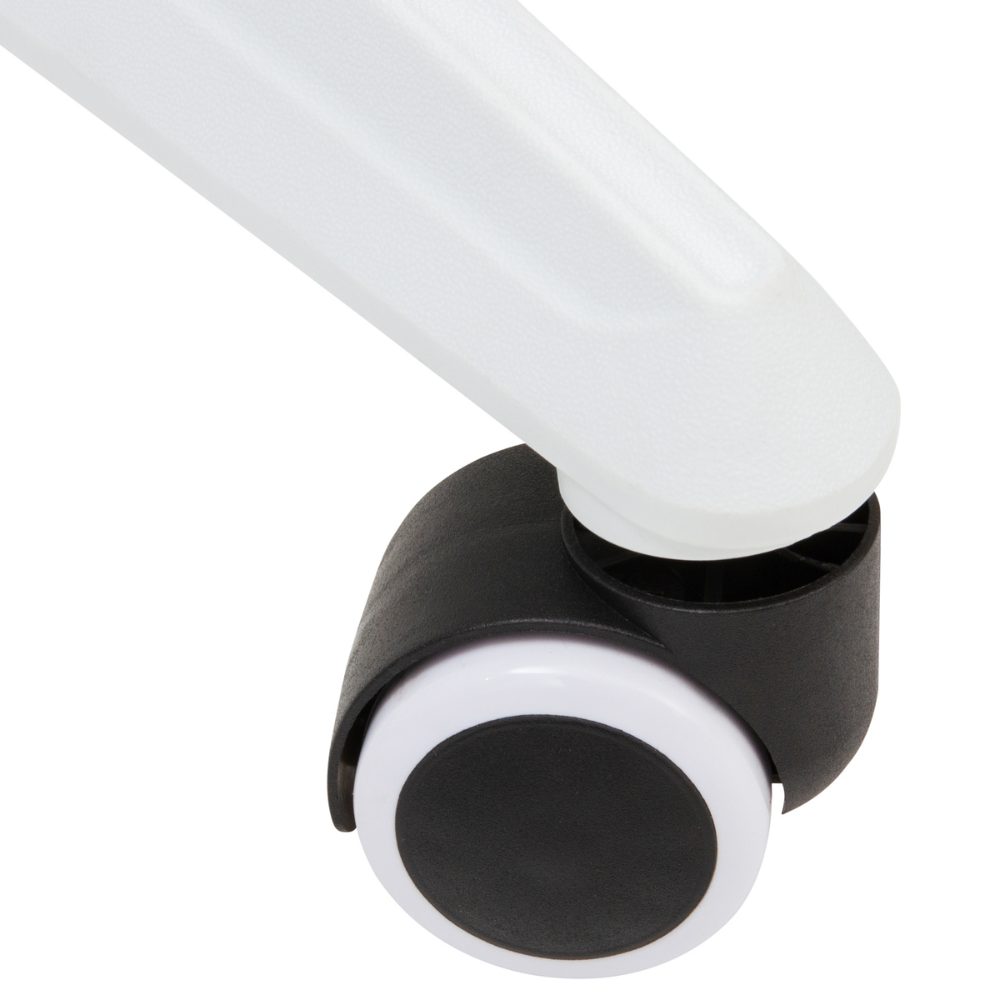 Silla de oficina Versalles blanco/rojo