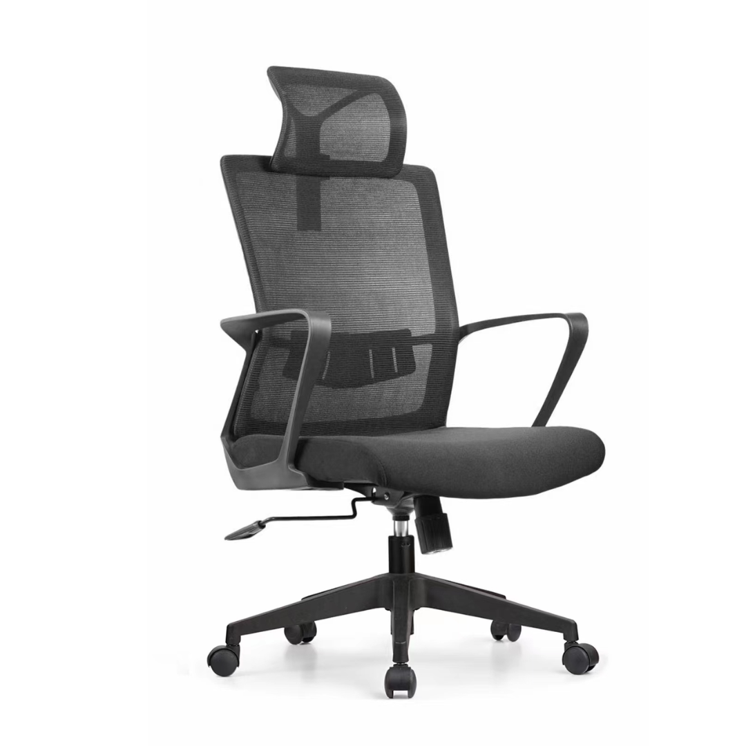 Silla Merry brazos fijos, con cabecero y apoyo lumbar ajustable