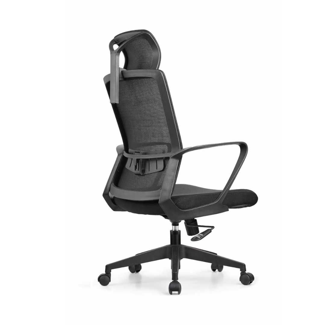 Silla Merry brazos fijos, con cabecero y apoyo lumbar ajustable