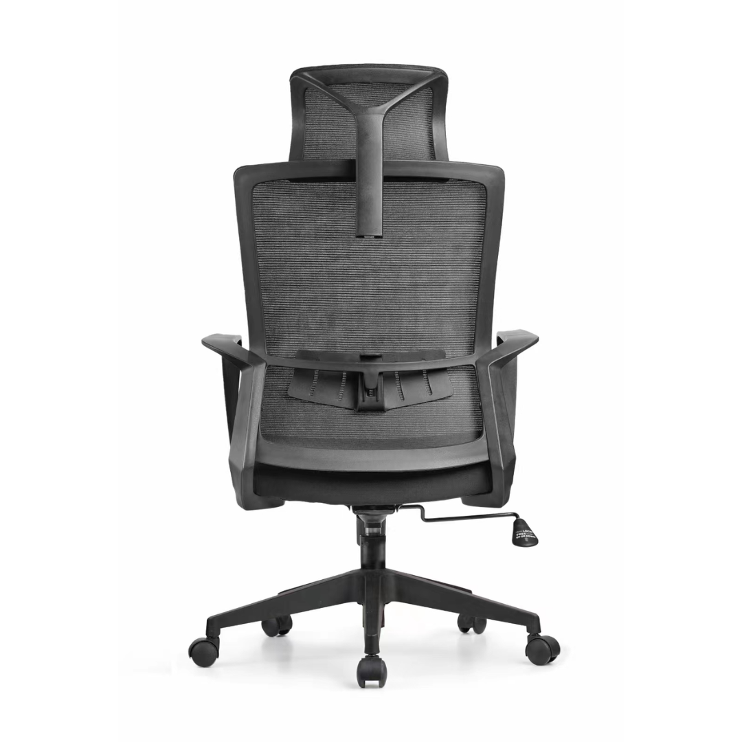 Silla Merry brazos fijos, con cabecero y apoyo lumbar ajustable