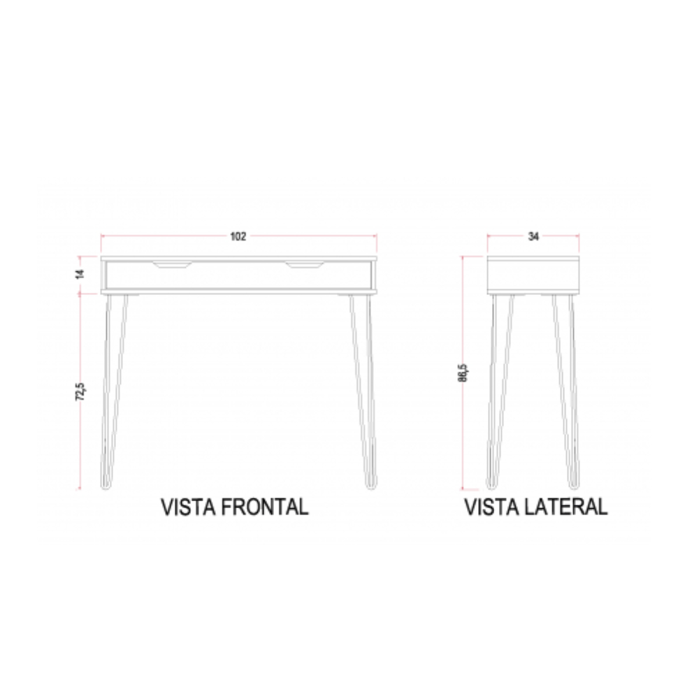 Mesa arrimo vintage jerez