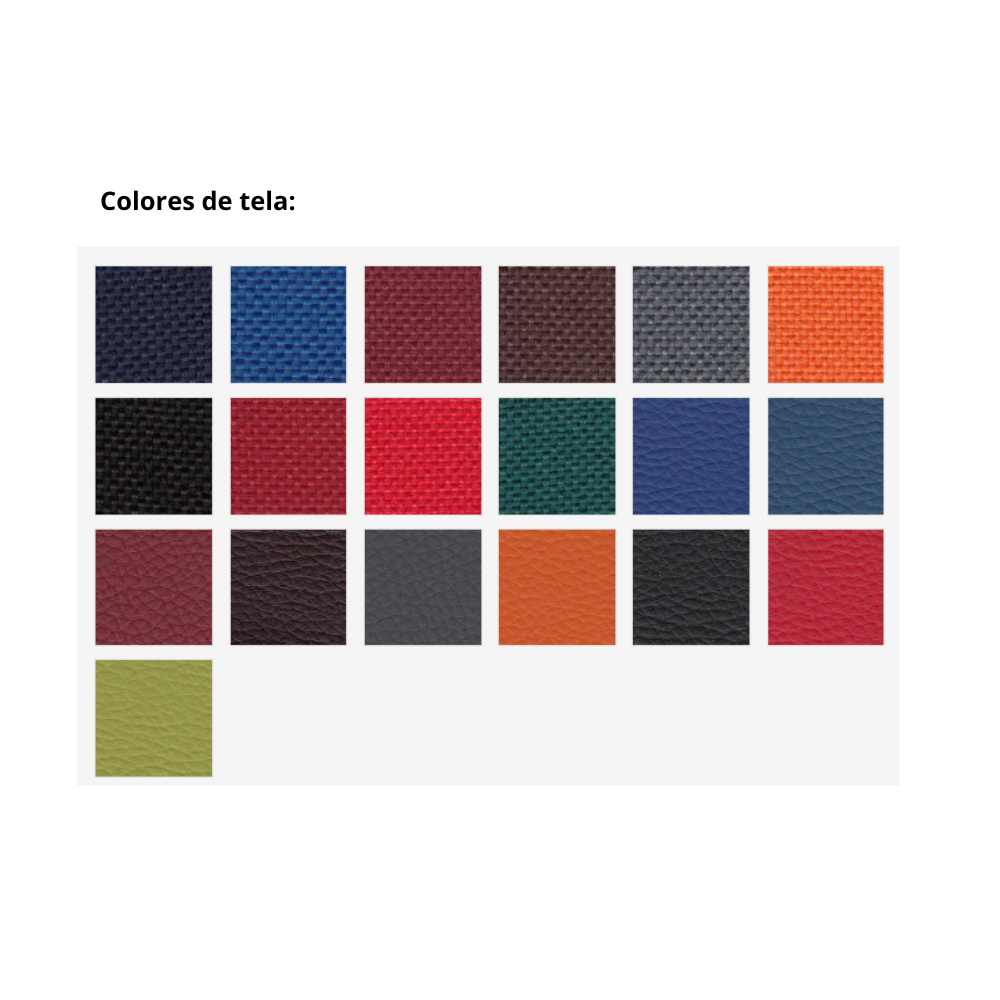 Banqueta de espera iso tapizada pata recta