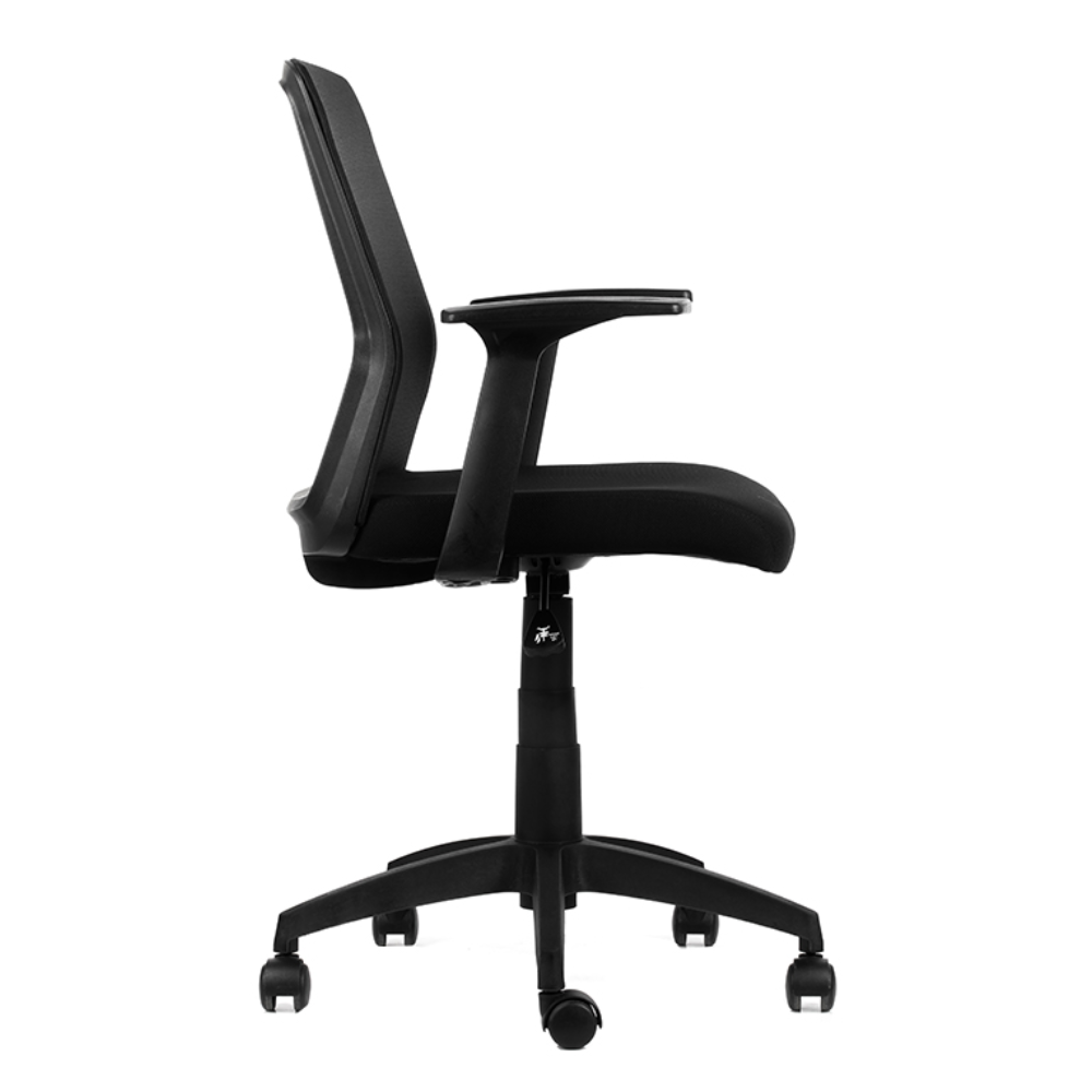 Silla de escritorio Cuba respaldo fijo brazos regulables