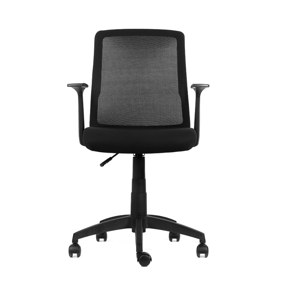 Silla de escritorio Cuba respaldo fijo brazos regulables