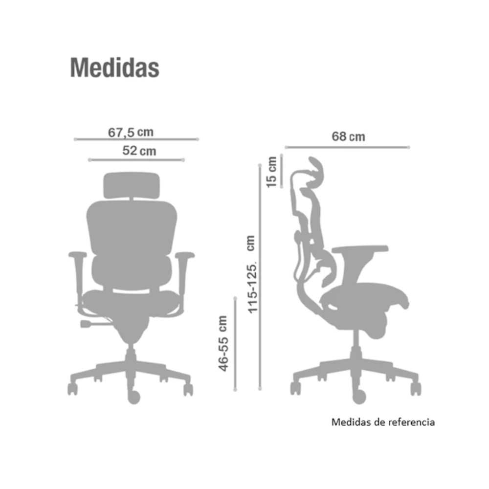 Silla de oficina Ergohuman full malla