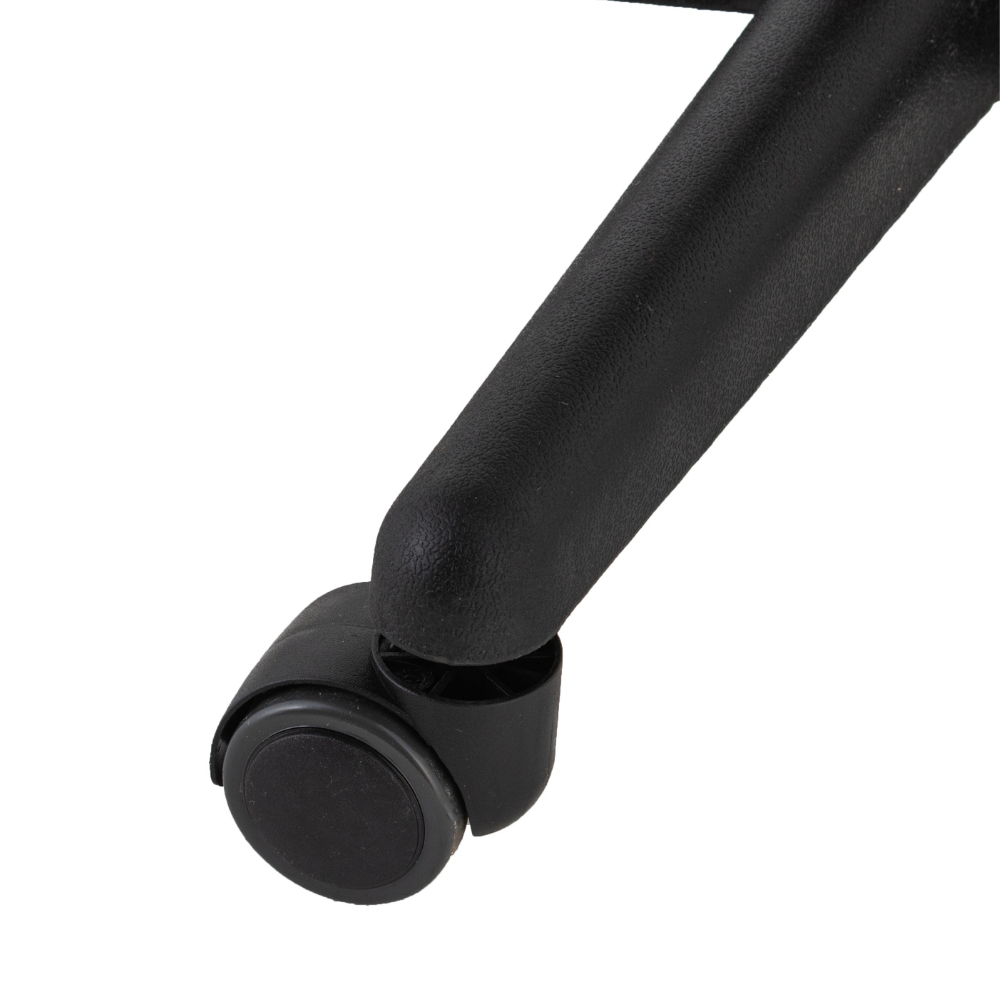 Silla de oficina Lyon brazos fijos azul y rojo