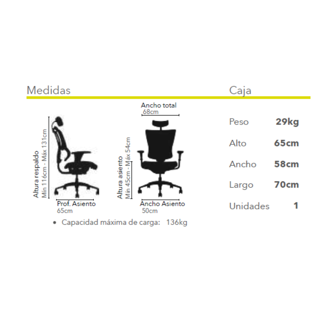 Silla de oficina 100 Black