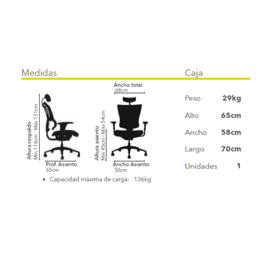 Silla de oficina 100 Black