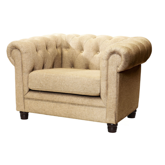 Sofá Capitones Cagliari Florencia - 1 Cuerpo lino natural