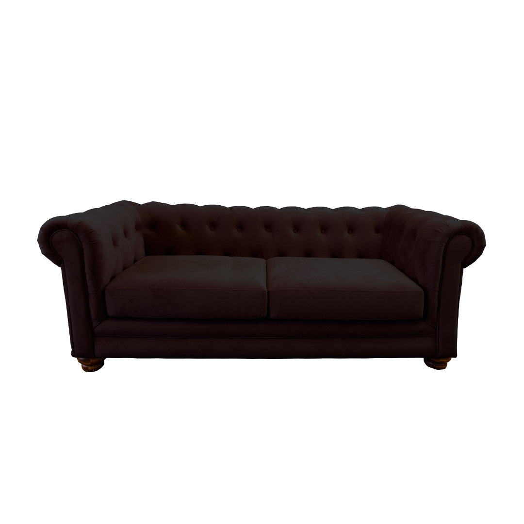 Sofá Capitones Cagliari Florencia - 3 Cuerpos Tela Velvet variedad de colores