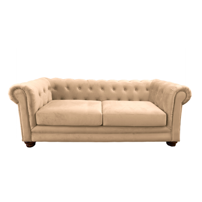 Sofá Capitones Cagliari Florencia - 3 Cuerpos Tela Velvet variedad de colores