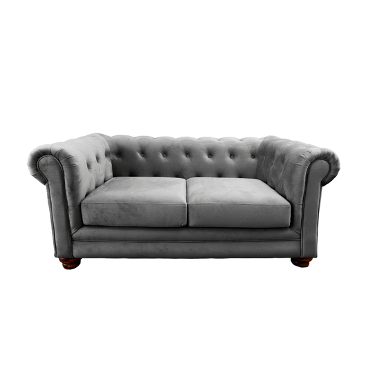 Sofá Capitones Cagliari Florencia - 2 Cuerpos tela velvet variedad de colores