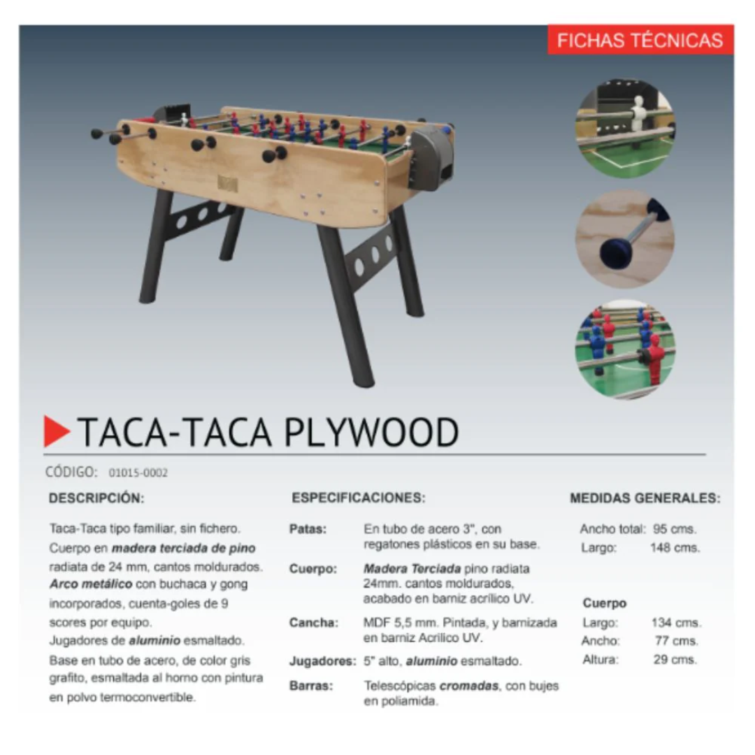 aca Taca Plywood duradera y elegante