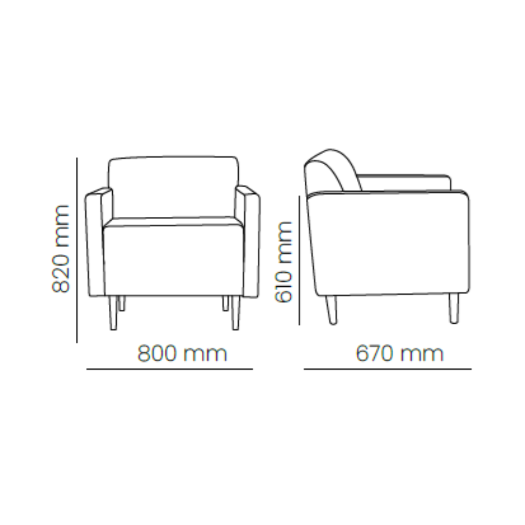 Sofá Giotto en 1, 2 y 3 cuerpos
