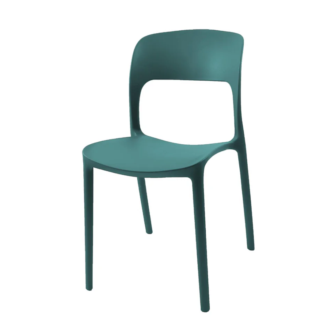 Silla de plástica apilable Nuremberg azul