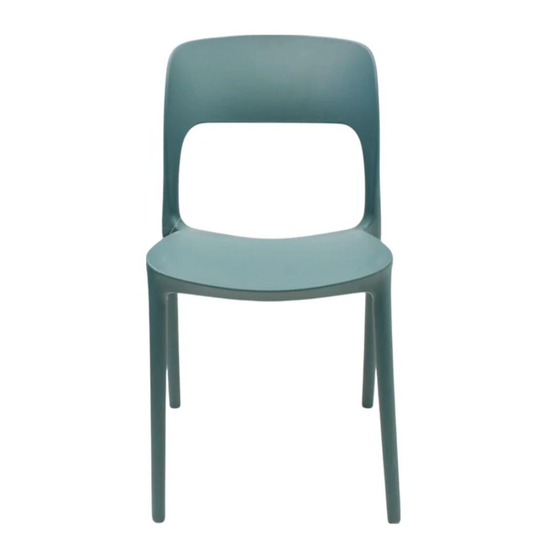 Silla de plástica apilable Nuremberg azul