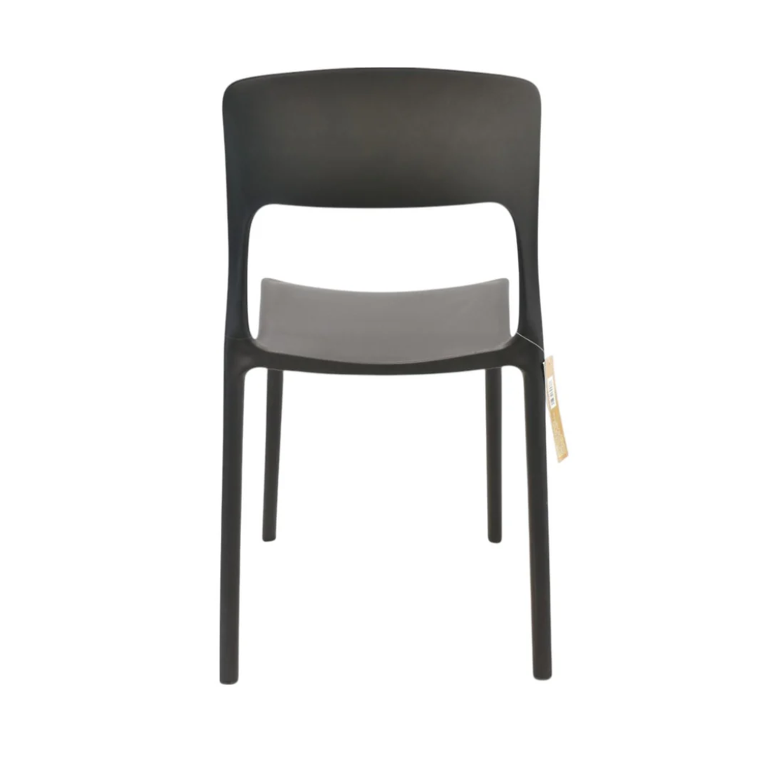 Silla de plástica apilable Nuremberg negro