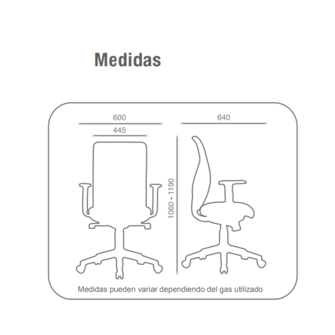 Silla operativa Y10 en variedad de colores