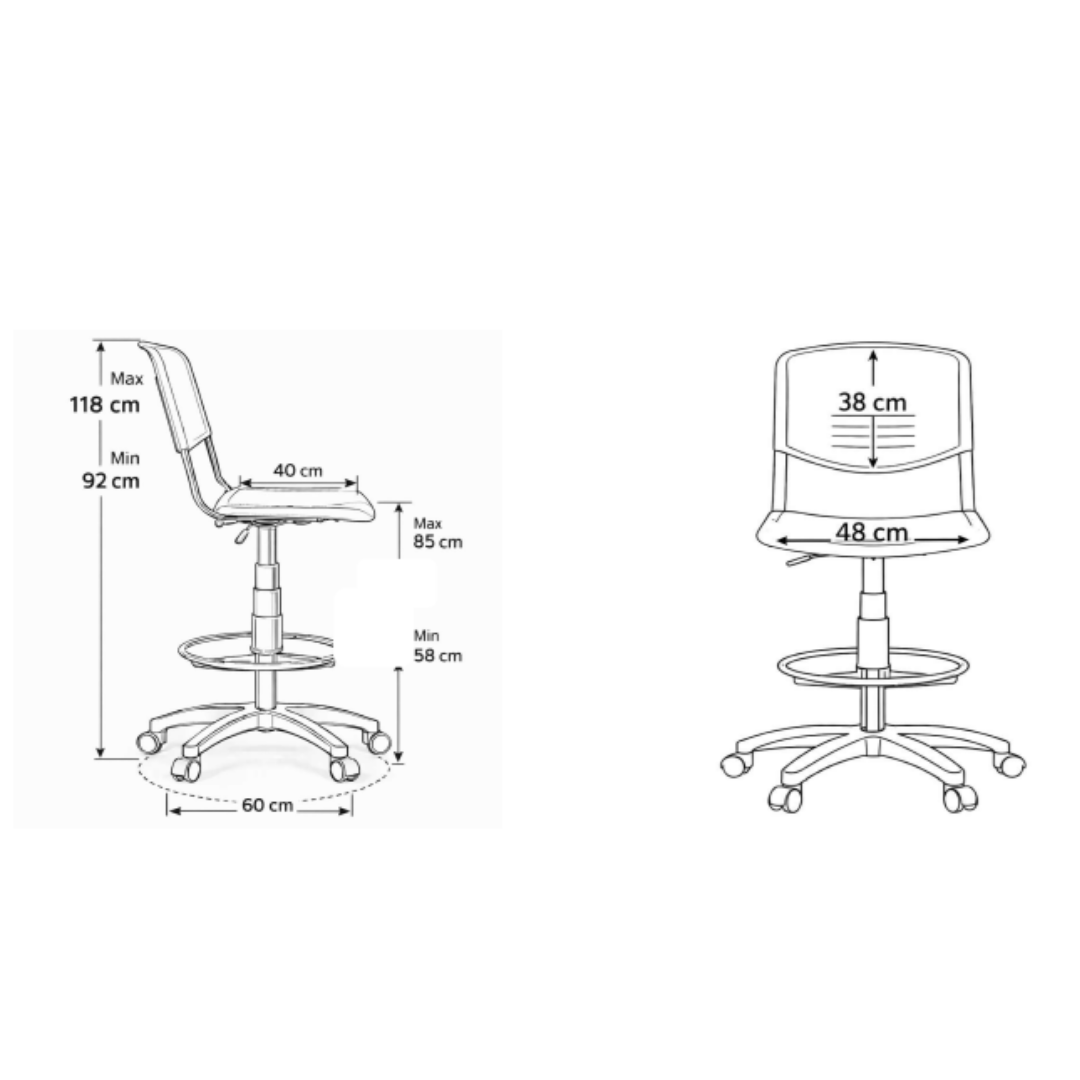 Silla Iso cajero en PP