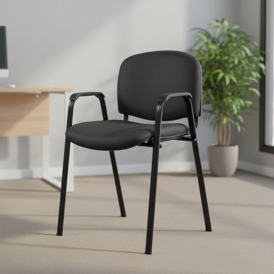 Silla visita Iso tapizada con brazos