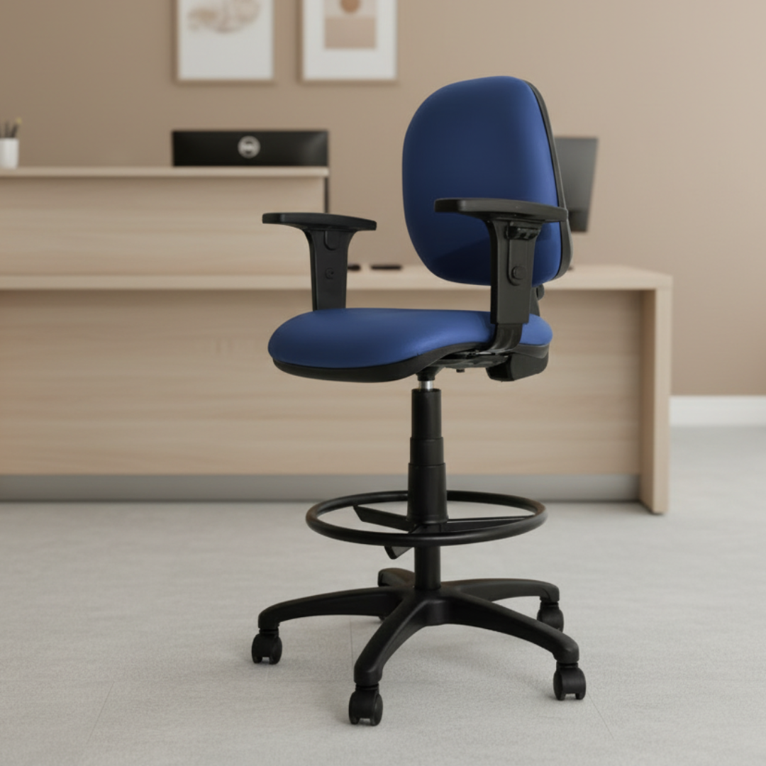 Silla cajero Roby brazos regulables tapiz lana