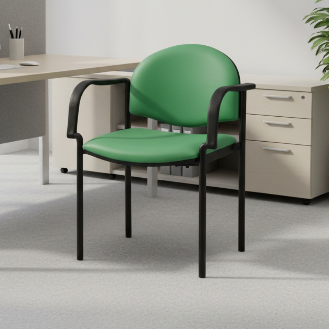 Silla visita 870 con brazos curvos