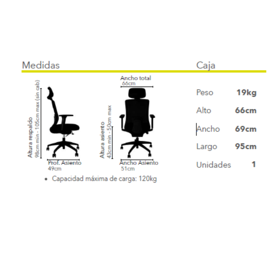 Silla de oficina Dalia