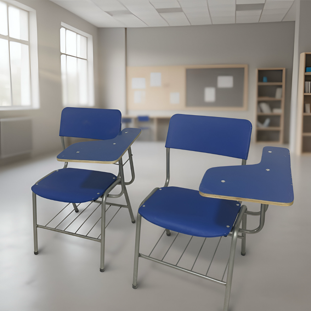 Silla universitaria plástica estándar (PALETA FIJA)