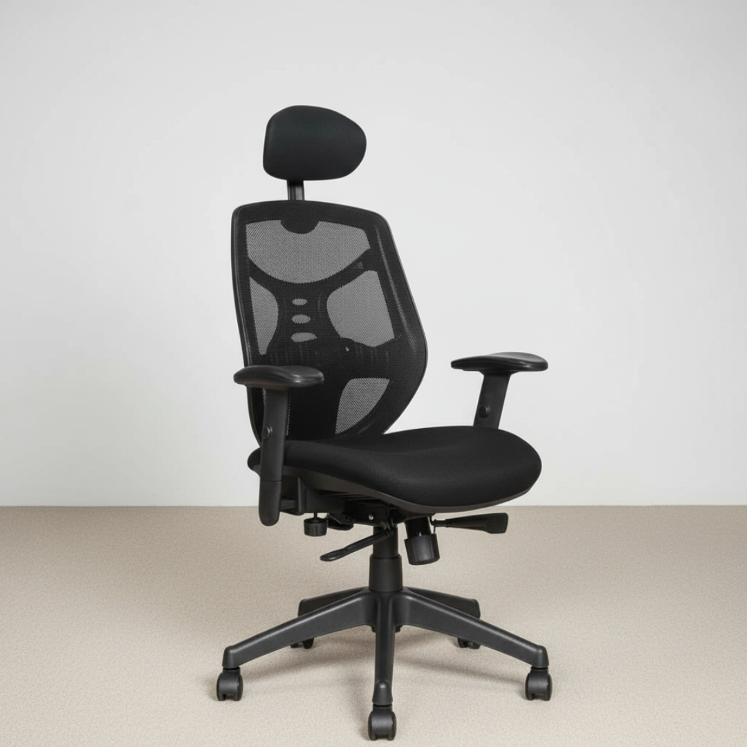 Silla de oficina Identity con cabecero base nylon