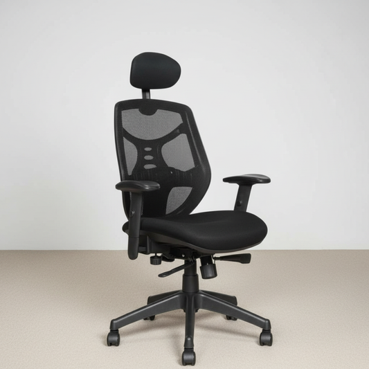 Silla de oficina Identity con cabecero base nylon