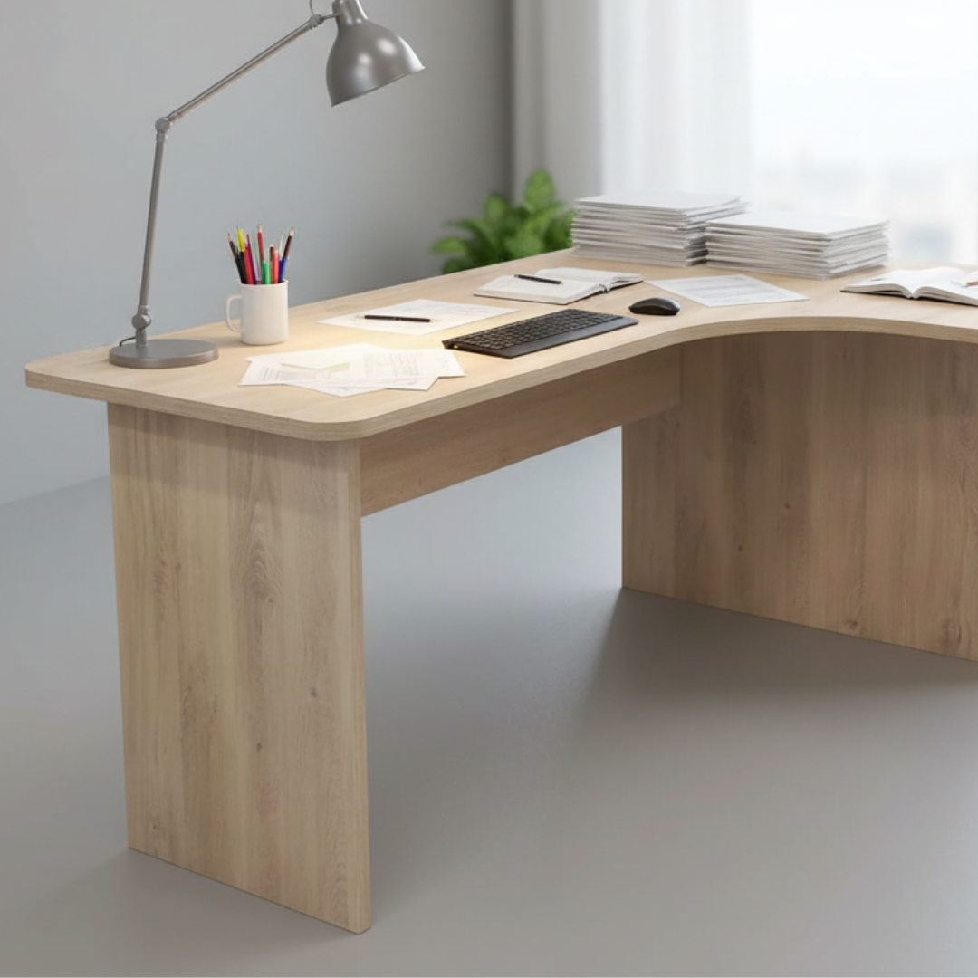 Escritorio home office en L de 24mm