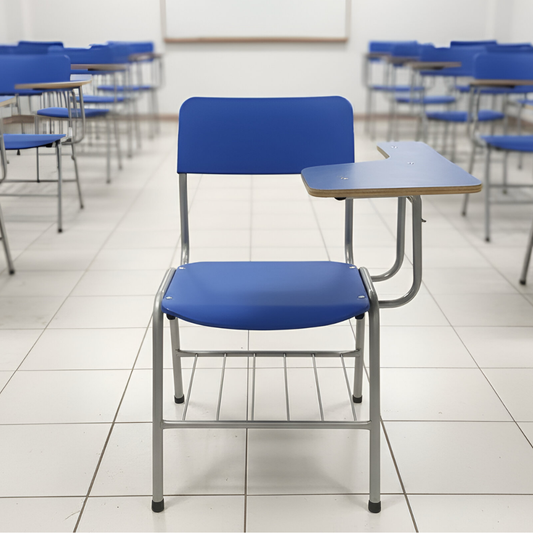 Silla universitaria plástica