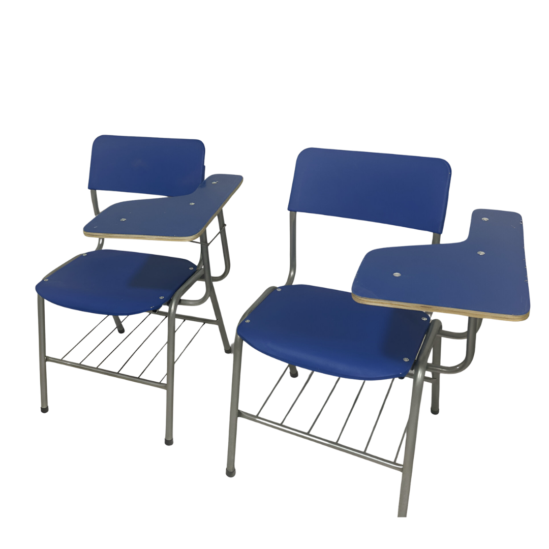 Silla universitaria plástica estándar (PALETA FIJA)
