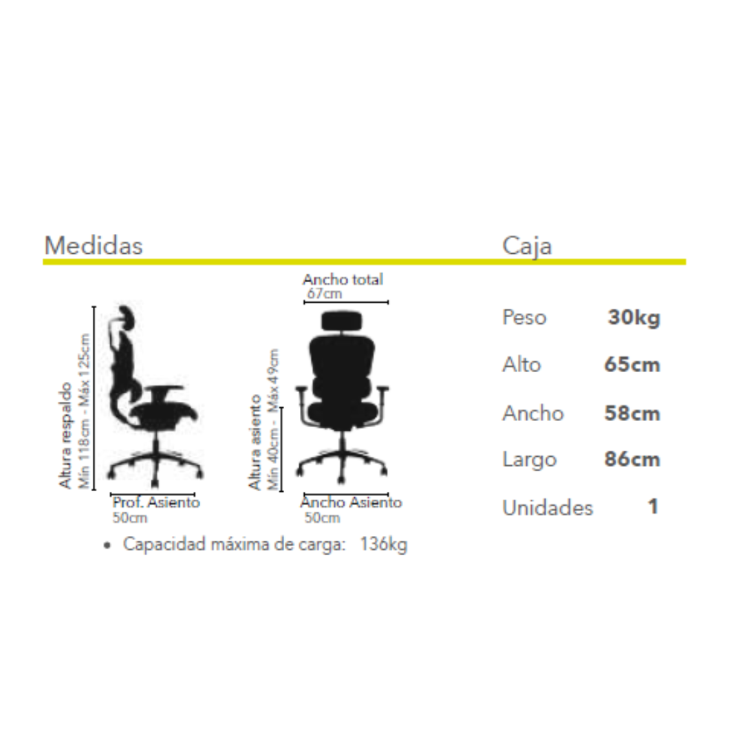 Silla de oficina Ergohuman Fit