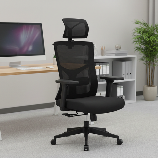 Silla de escritorio Slider con cabecero