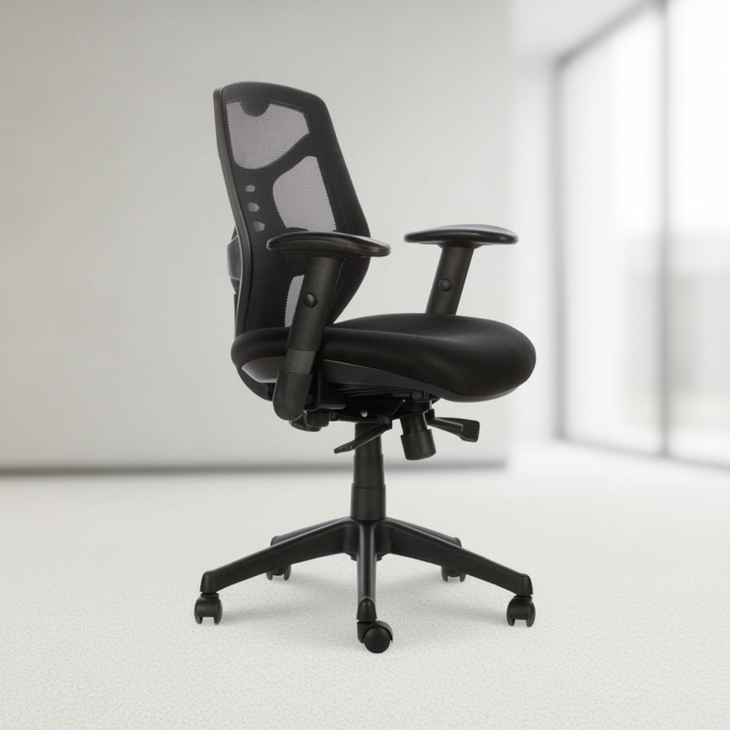 Silla de oficina Identity sin cabecero base nylon