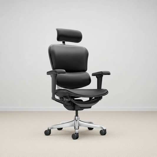 Silla de oficina Ergohuman en cuero