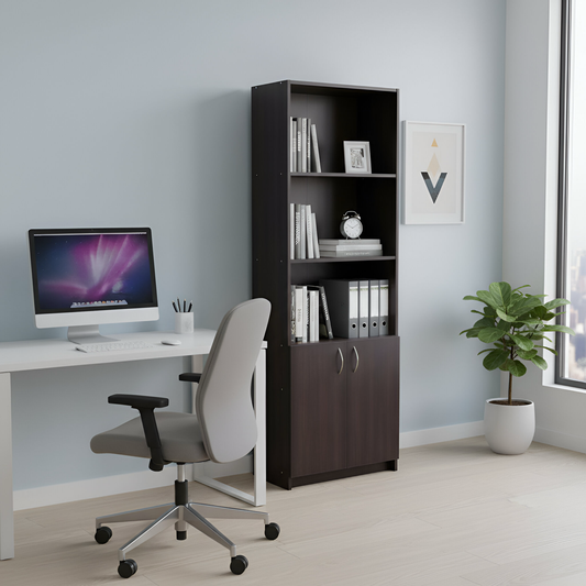 Gabinete de 6 repisas color dakar con puertas