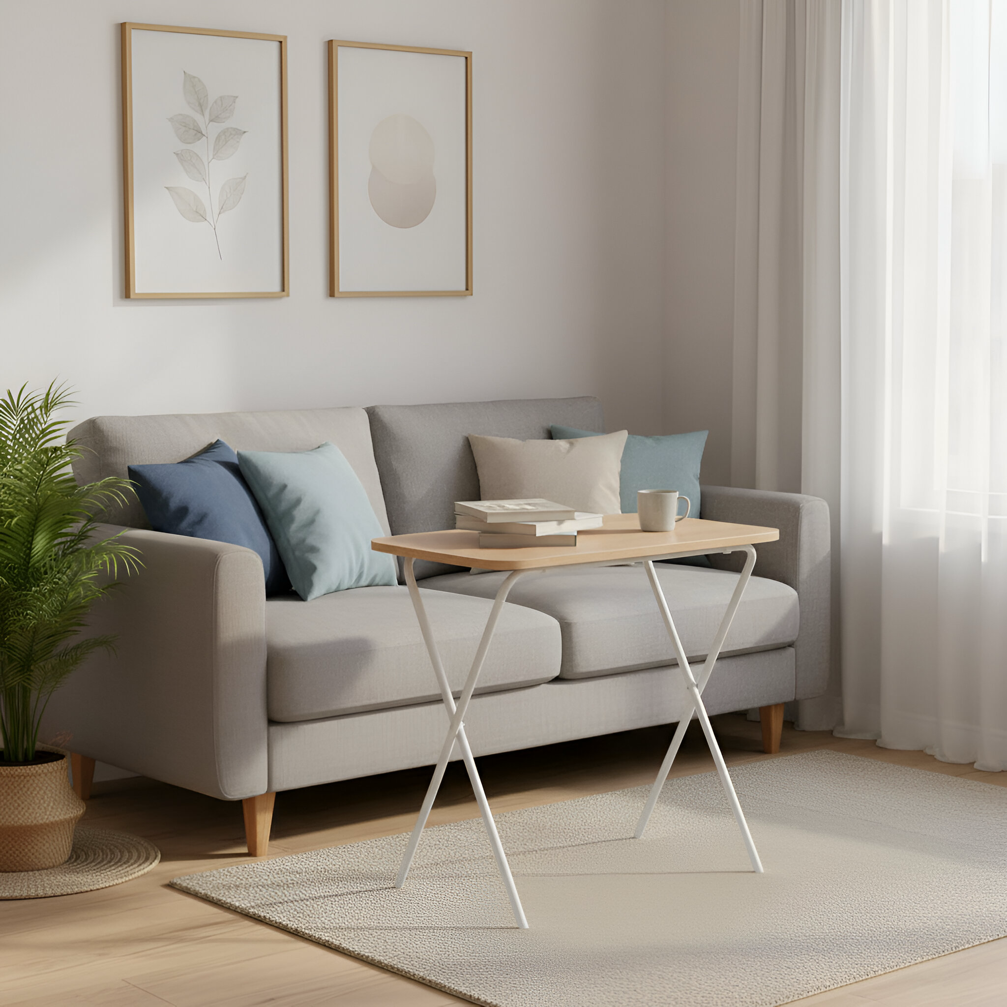 Mesa auxiliar plegable