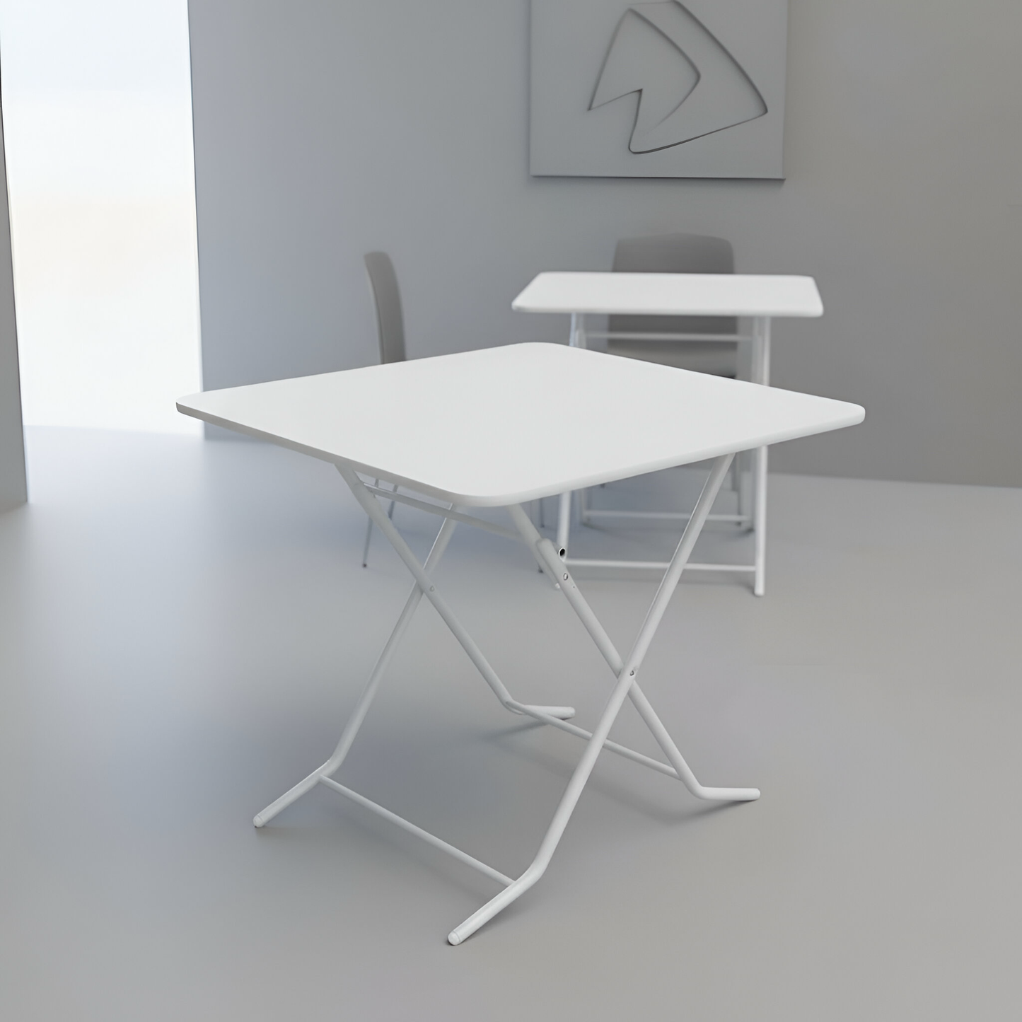 Mesa plegable cuadrada 83x83cms